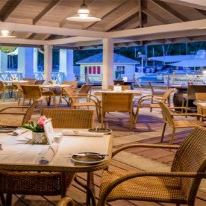 Capella Marigot Bay Resort and Spa - Luxury St Lucia honeymoon packages - Bayside Cafe exterior