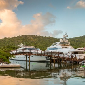 Capella Marigot Bay Resort and Spa - Luxury St Lucia honeymoon packages - Marina