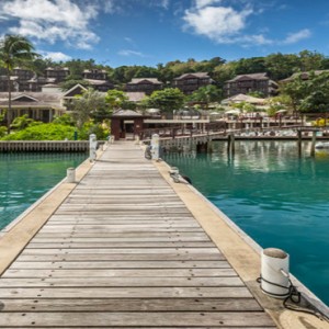 Capella Marigot Bay Resort and Spa - Luxury St Lucia honeymoon packages - jetty