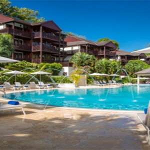 Capella Marigot Bay Resort and Spa - Luxury St Lucia honeymoon packages - pool at day