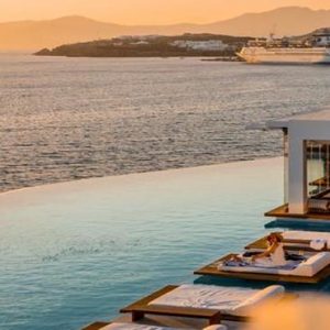 Greece Honeymoon Packages Cave Tagoo Mykonos Pool View