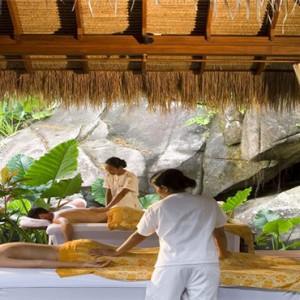 MAIA Luxury Resort and Spa - Luxury Seychelles Honeymoon Packages - couple spa1