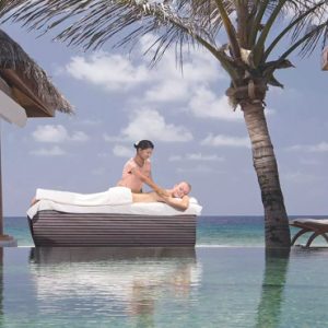 Maldives Honeymoon Packages Naladhu Private Island Maldives Spa Treatment On The Deck