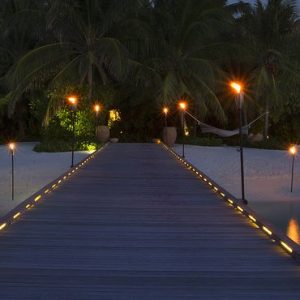 Maldives Honeymoon Packages Naladhu Private Island Maldives Jetty At Night