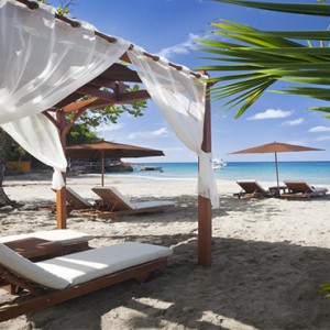 Ti Kaye Resort and Spa - Luxury St Lucia Honeymoon packages - Cabana on beach1