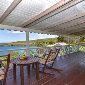 Ti Kaye Resort and Spa - Luxury St Lucia Honeymoon packages - deck with a view