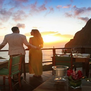 couple dining - Ladera St Lucia - Luxury St Lucia Honeymoon