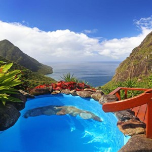 pool view - Ladera St Lucia - Luxury St Lucia Honeymoon