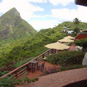 resort aerial view - Ladera St Lucia - Luxury St Lucia Honeymoon