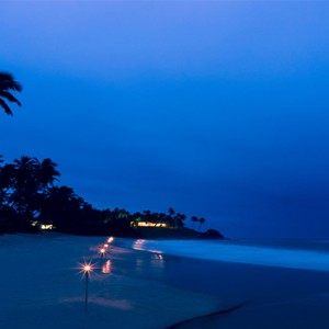 Anantara Peace Haven Tangalle Resort - Luxury Sri Lanka Honeymoon packages - beach at night