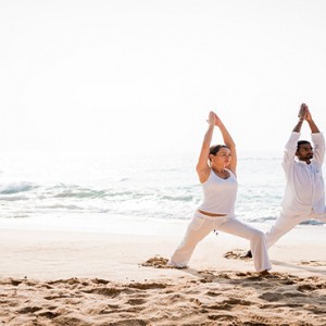 Anantara Peace Haven Tangalle Resort - Luxury Sri Lanka Honeymoon packages - beach yoga