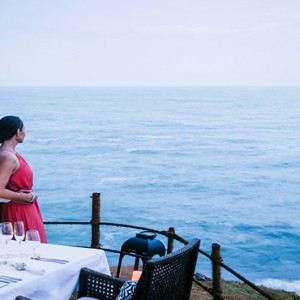 Anantara Peace Haven Tangalle Resort - Luxury Sri Lanka Honeymoon packages - seaview dining