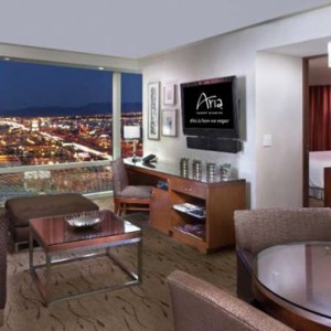 Corner Suite Strip View 5 Aria Resort And Casino Luxury Las Vegas Honeymoon Packages