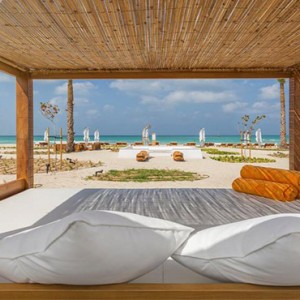 Nikki Beach Resort and Spa - Luxury Dubai Honeymoon Packages - cabana by beach
