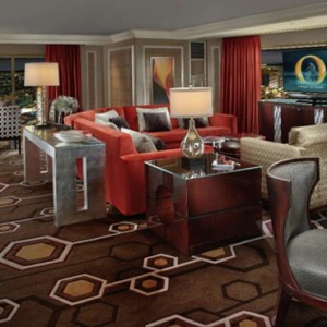 One Bedroom Lakeview suite 2 - bellagio las vegas - las vegas honeymoon packages