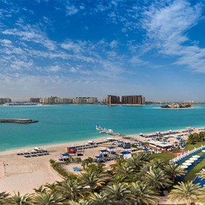Rixos The Palm Dubai - Luxury Dubai Honeymoon Packages - aerial view1