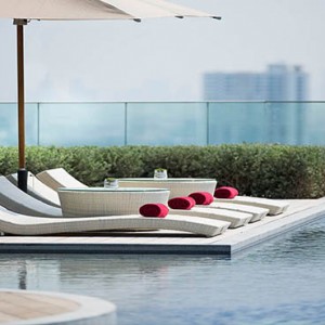 Thailand Honeymoon Packages Avani Riverside Bangkok Hotel Pool Sun Loungers