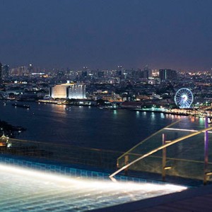 Thailand Honeymoon Packages Avani Riverside Bangkok Hotel Pool View At Night