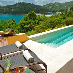 Sunset Bluff Honeymoon Oceanfront One Bedroom Butler Villa Suite with Private Pool - sandals regency la toc - luxury st lucia honeymoons