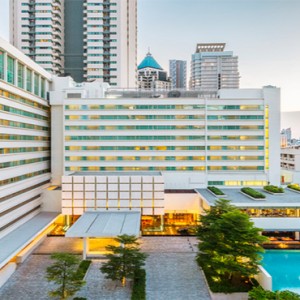 COMO Metropolitan Bangkok - Luxury Bangkok Honeymoon Packages - Exterior aerial view