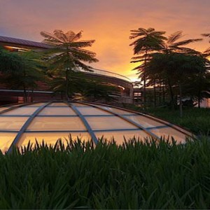 Capella Singapore - Luxury Singapore Honeymoon Packages - courtyard dome