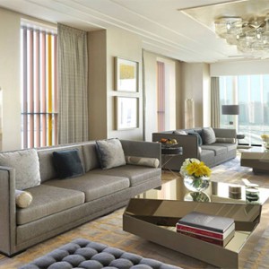 Four seasons Hotel Abu Dhabi at Al Maryah Island - Luxury Abu Dhabi honeymoon packages - Presidential suite living area