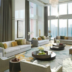 Four seasons Hotel Abu Dhabi at Al Maryah Island - Luxury Abu Dhabi honeymoon packages - Royal Suite living area