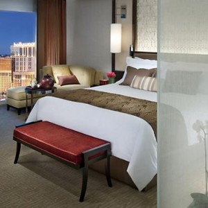 Strip View Room - Mandarin Oriental Las Vegas - Luxury Las Vegas Honeymoon Packages