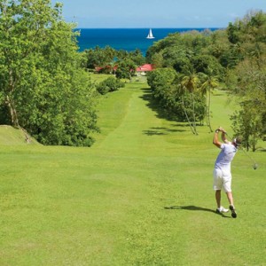 golf - sandals regency la toc - luxury st lucia honeymoons