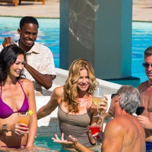 pool bar - sandals regency la toc - luxury st lucia honeymoons