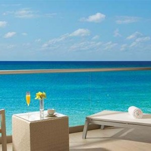 Breathless Riviera Cancun resort and spa - Luxury Mexico Honeymoon packages - Allure Junior Suite terrace