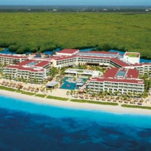 Breathless Riviera Cancun resort and spa - Luxury Mexico Honeymoon packages - aerial view