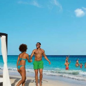 Breathless Riviera Cancun resort and spa - Luxury Mexico Honeymoon packages - beach