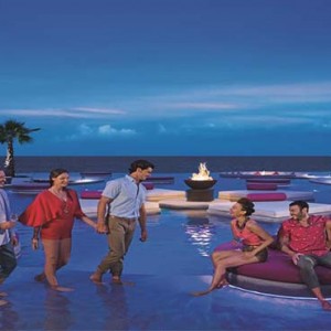 Breathless Riviera Cancun resort and spa - Luxury Mexico Honeymoon packages - exterior at night1