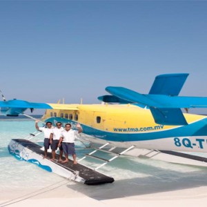 Vilamendhoo Island resort and spa - Luxury Maldives Honeymoon Packages - seaplane