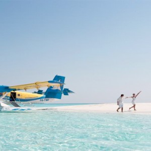 Vilamendhoo Island resort and spa - Luxury Maldives Honeymoon Packages - seaplane1