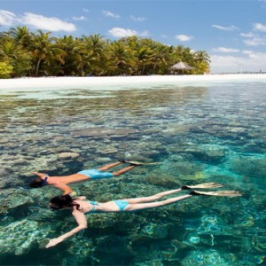 Vilamendhoo Island resort and spa - Luxury Maldives Honeymoon Packages - snorkelling