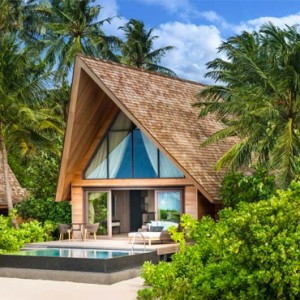 Beach Villa with Pool - st regis maldives vommuli - luxury maldives holidays