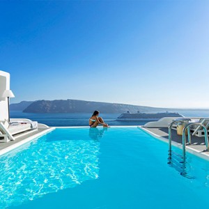 Charisma Suites Santorini - Luxury Greece Honeymoon packages - Pool with a view