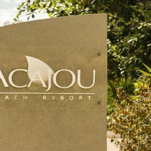 Acajou Beach Resort - Luxury Seychelles Honeymoon Packages - hotel name