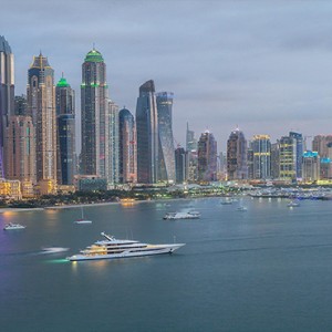 Dubai views - FIVE Palm jumeirah Dubai - Luxury Dubai Honeymoon Packages