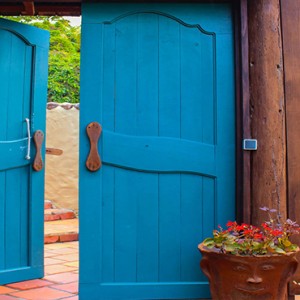 Southfield Estate Resort - Luxury St Lucia honeymoon Packages - room doorway