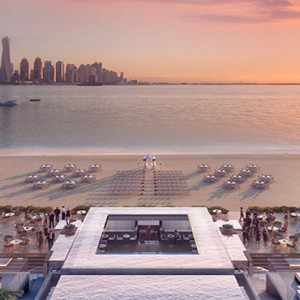 sunset views - FIVE Palm jumeirah Dubai - Luxury Dubai Honeymoon Packages