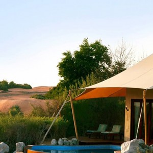 Al Maha Resort and Spa - Luxury Dubai Honeymoon Packages - Bedouin suite exterior