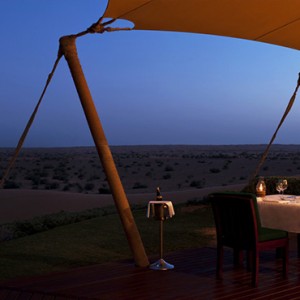 Al Maha Resort and Spa - Luxury Dubai Honeymoon Packages - Deck Dining