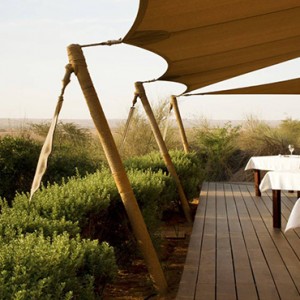 Al Maha Resort and Spa - Luxury Dubai Honeymoon Packages - Deck Dining1