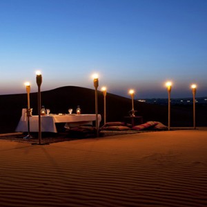 Al Maha Resort and Spa - Luxury Dubai Honeymoon Packages - Deck Dining2
