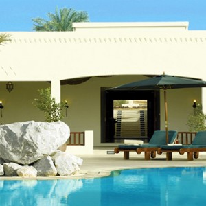 Al Maha Resort and Spa - Luxury Dubai Honeymoon Packages - spa pool exterior