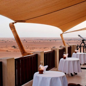 Al Maha Resort and Spa - Luxury Dubai Honeymoon Packages - terrace bar