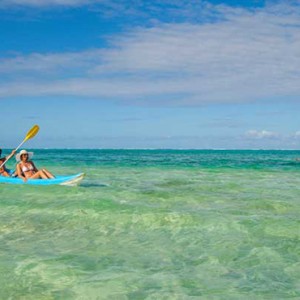 Astroea beach - Luxury Mauritius Honeymoon Packages - watersport activities - kayaking